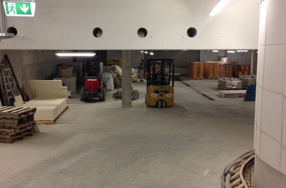 Lager für die Baustelle